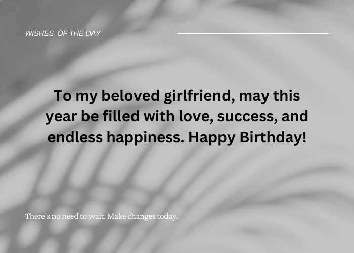 birthday wishes for girlfriend