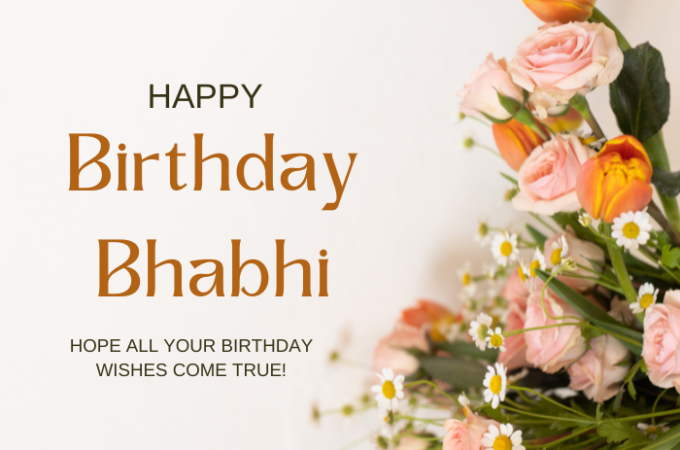 Happy Birthday Wishes for Bhabhi | Sister-in-Law