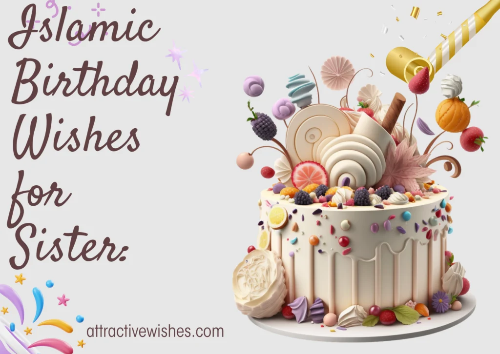 Islamic Birthday Wishes for Sister